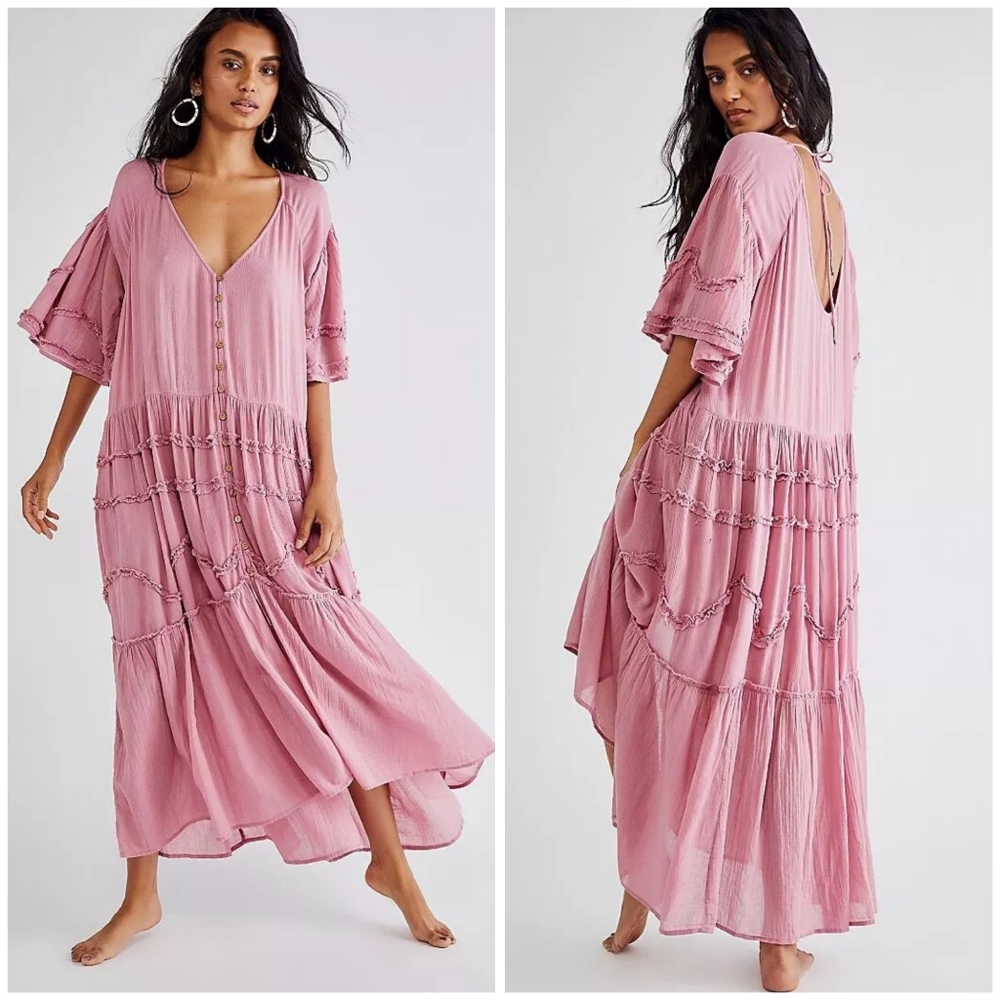 Free People Orianna oversized midi dress XS